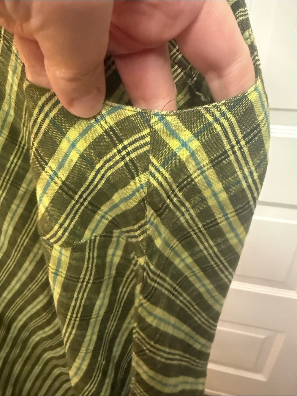 Sleeveless Olive Diagonal-Stripe Midi Dress - Picture 2 of 6